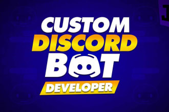 be professional custom discord bot developer in python or javascript
