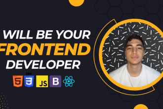 be your front end web developer