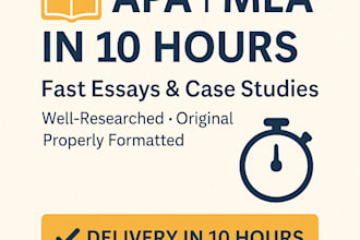 write high quality essays, case studies, and research summaries in apa or mla