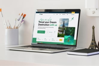 design modern landing page, homepage, website UI UX, templates, mockups in figma