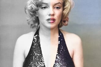 colorize and restore old and black and white photos