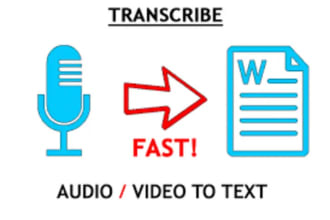 transcribe audio to text and do video transcription