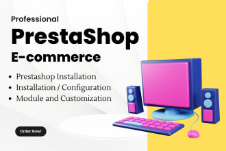 design and develop the ecommerce store on prestashop