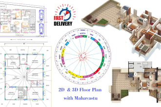 draw building 2d floor plan, 3d elevation and bim