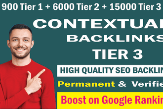 create 3 tier contextual backlinks for SEO ranking