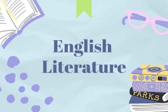 write english literature, literary analysis, poetry and play essays