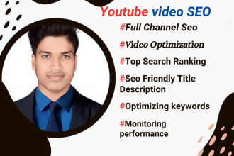 optimize youtube video SEO for top ranking videos