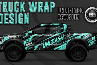 design truck wrap, vehicle wrap, branding vehicle wrap, vinyl wrap