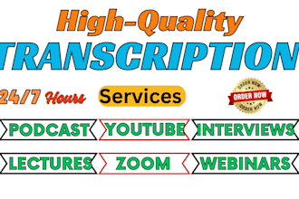 transcribe interviews youtube podcast webinars and lectures