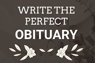 write the perfect obituary