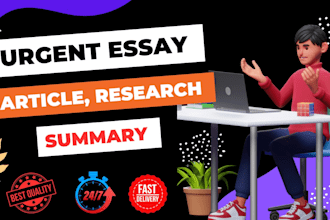 do urgent essay, article, case studies, reports, research and summary
