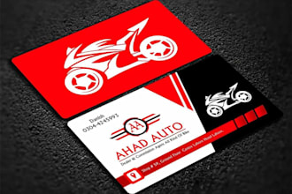 design professional modern business card with qr code