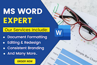 edit,format and design microsoft ms word document
