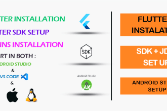 setup and install flutter sdk on android studio, vs code