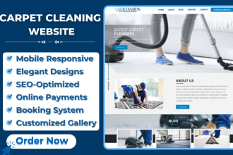 carpet cleaning website cleaning website house cleaning website landing page