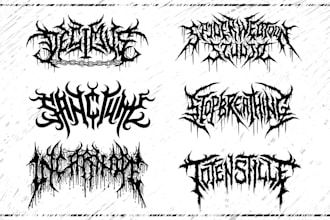 make custom metal font logo for your brand