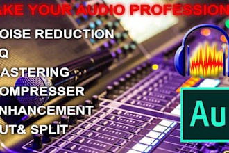 edit noise remove master and creat crisp in your voice