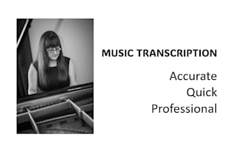 provide high quality music transcription