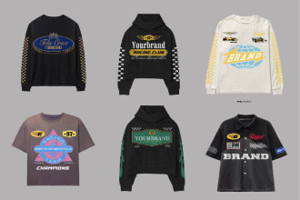 design luxury tshirts like rhude, casablanca, etc