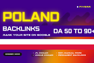 build high ft authority high quality poland SEO backlinks link building