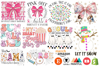 do retro png sublimation, svg, christmas, valentines day, easter design for pod