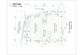 draft 2d site plan, plot plan, property map, layout drawings