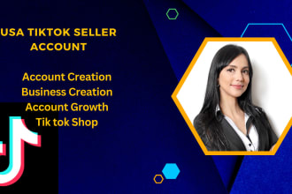 create USA tiktok account, business center, and create tiktok ads account
