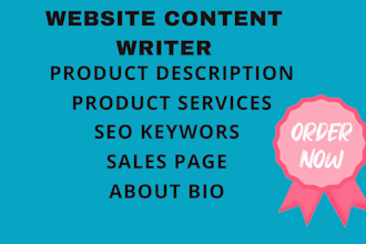 be your home page and website content writer
