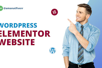 design a responsive elementor wordpress website