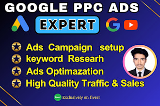 setup and optimize google adwords ads campaign and ppc ads