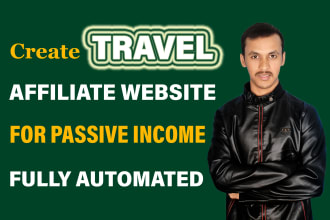 setup automated travel affiliate website with SEO to make money online