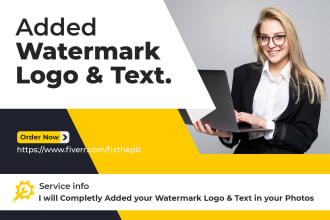 add watermark logo or add text in your photos