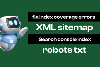 fix index coverage errors, XML sitemap, website index, robots txt errors