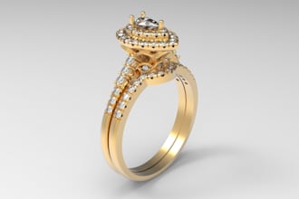 any complex jewelry cad design with perfection jewelry design and render