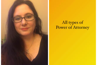 draft all types of power of attorneys, medical health directives, living wills