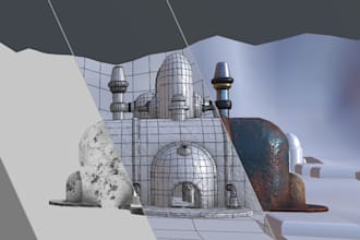 model and texture stylized and realistic game ready assets