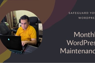 safeguard your wordpress website, monthly maintenance service