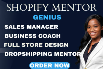 design and solve ecommerce dropshipping sales mentor