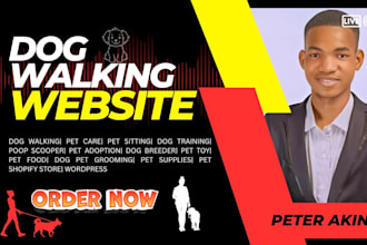 dog walking pet care website pet store pet sitting grooming dog trainer website