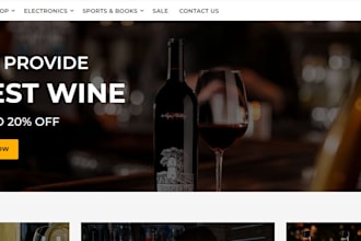 wine website beverages website liquor shopify store soft drink website