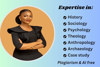 do essay, history sociology, psychology, anthropology, theology paper case study