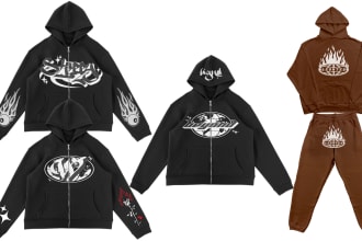 create a y2k zip up hoodie or tracksuit for your streetwear clothing brand