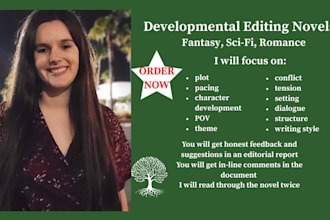 provide a developmental edit for your novel