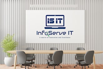 make good looking computer networking logo for your company