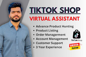 your tiktok shop manager, tiktok dropshipping va, tiktok store management