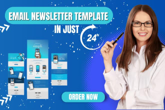 design email newsletter template on brevo canva figma mailchimp klaviyo in 24hrs