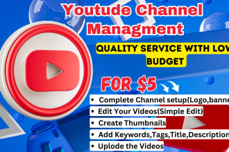 run, manage, upload or edit videos on your youtube channel