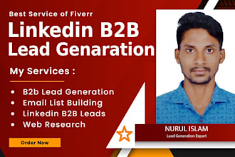 do linkedin research b2b lead generation