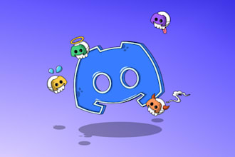 create creative discord, youtube, twitch or others logo