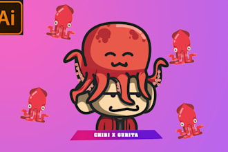 design chibi style art for gift or anything